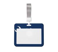 South Carolina Flag Id Badge Holder with Lanyard-Horizontal Card Protector, Clear Abs Hard Shell for Work Office Events