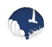 South Carolina Flag Map Printed Large Shower Cap, Double Layer Hair Protector For Facial Care, Reusable Hair Wrap