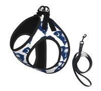 South Carolina Flag Map printing Puppy Harness, Dog Harness and Leash Set, Soft Mesh Reflective Breathable Lightweight Vest-Style