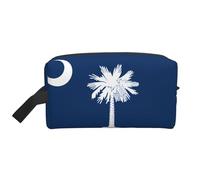 South Carolina Flag Multifunctional Travel Toiletry Bag Daily and Fitness Storage Bag for Cosmetics Stationery and More