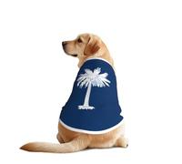 South Carolina Flag Pet T-Shirts for Dogs-Dog Clothes for Large and Medium Dogs, Comfortable Dog Shirts, Perfect for Daily Wear