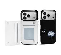 South Carolina Flag Phone Case Compatible with iPhone 17/17 Air/17 Pro/17 Pro Max Flip Protective Cover with Card Holder