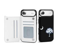 South Carolina Flag Phone Case Compatible with iPhone 17/17 Air/17 Pro/17 Pro Max Flip Protective Cover with Card Holder