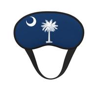 South Carolina Flag Print Blackout Sleep Mask, Light Blocking Eye Mask for Sleeping Travel, Camping, Shift Work