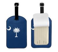 South Carolina Flag Print Elegant Tag Stylish tag Luggage Tag 4.3 x 2.76 Inch for Suitcases Travel Bags
