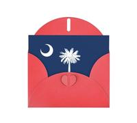 South Carolina Flag Print Greeting card Blank card with envelope,Unique Designs for Festivals Invitations