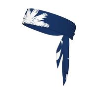 South Carolina Flag Print Head Tie Headbands Athletic Sweatbands for Men Women Head Tie Sport Bandana for Yoga Gym