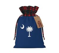 South Carolina Flag Print Reusable Gift Decor Bags Festive Drawstring Pouches Anniversaries Wedding Favors