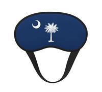South Carolina Flag Print Sleep Mask Soft Cover Eye No Pressure for Sleeping, Eye Masks for Side Sleepers