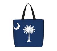 South Carolina Flag Print Tote Bag For Womenshoulder Reusable Shopping Casual Travel Summer Beach Bags