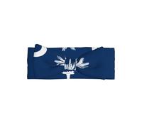 South Carolina Flag Printed Baby Girl Headband – Soft Elastic Bow Hair Accessories in Nylon for Infants & Little Girls