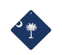 South Carolina Flag Printing 10 Pcs Air Freshener Cards,Car Scented Hanging Sheets Air Freshener Set For Car Decoration