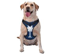 South Carolina Flag reflective Oxford unobstructed pet vest, easy to control handle, suitable for small, medium and large dogs