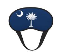 South Carolina Flag Sleep Mask Soft Eye MaskBlindfold Eyeshade Smooth Comfortable Eye Cover with