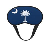 South Carolina Flag Ultimate Eye Mask for Sleeping, Soft and Comfortable Eye Mask, Relaxing Zero Pressure Night Blindfold.