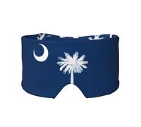 South Carolina Flag Unisex Side Sleeping Headband, Sleeping Eye Mask and Ear Muffs, (26.8 * 4.3 inches), Indoor and Outdoor Travel Yoga Adjustable Comfort Eye and Ear Muffs,