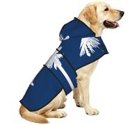 South Carolina Flag Waterproof Dog Raincoat And Rain Jacket With Hood, Reflective Strips And Adjustable Belly Strap, Fits Small To Large Dogs