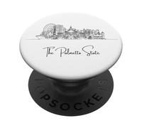 South Carolina Home Black Skyline Travel Art Souvenir PopSockets Adhesive PopGrip