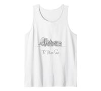 South Carolina Home Black Skyline Travel Art Souvenir Tank Top