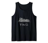 South Carolina Home White Skyline Travel Art Souvenir Tank Top