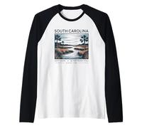 South Carolina Soft Light & Tide-Born Still Since 1788 Raglan Baseball Tee