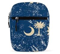 South Carolina State Flag Crossbody Bag for Women Sling Handbags Mini Purses Messenger Shoulder Bags
