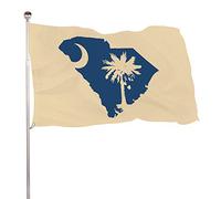 South Carolina State Flag Flag 3x5ft Colorfast Uv Resistant 100% Polyester Durable Outdoors Flag