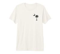 South Carolina State Flag Palmetto Tree Crescent Moon SC Premium T-Shirt