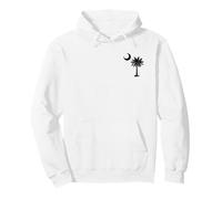 South Carolina State Flag Palmetto Tree Crescent Moon SC Pullover Hoodie