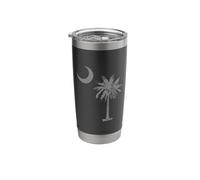 South Carolina State Flag Palmetto Tree Crescent Moon SC Stainless Steel Insulated Tumbler