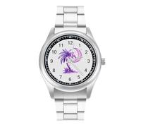 South Carolina State Flag Tree and Moon Unisex Watch Simple Wrist Watch Analog Quartz Watch Digital Wrist