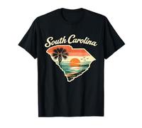 South Carolina State Palmetto Sunset Ocean Coast T-Shirt