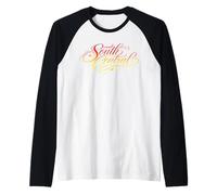 South Central Los Angeles Slauson Crenshaw 323 213 LA Art Raglan Baseball Tee