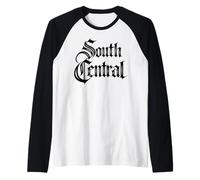 South Central Los Angeles Street Slauson Crenshaw 323 213 LA Raglan Baseball Tee