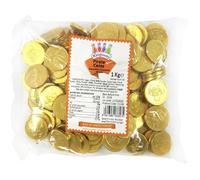 South Coast SweetsⓇ - Pirate Gold Milk Chocolate Coins - 1 Kg - 135 coins approx.