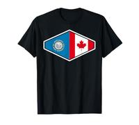 South Dakota and Canada United in Roots T-Shirt