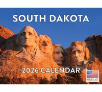 South Dakota Calendar 2026 Monthly Wall Calender 12 Month | American Made In The USA