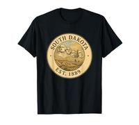 South Dakota Est. 1889 Mount Rushmore Vintage Art T-Shirt