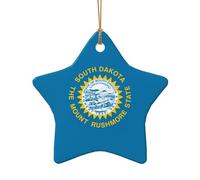 South Dakota Flag Christmas Ornament, Christmas Tree Decorations, Holiday Decor And Xmas Gifts Ideas