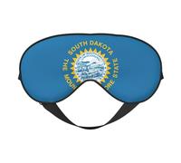 South Dakota Flag Double Sided Sleep Mask Soft Comfortable Light Blocking Eye Cover for Night Rest