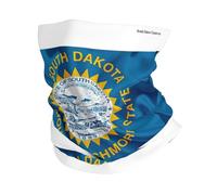 South Dakota Flag Map Print Neck Warmer Ultra-Soft, Stretchy Neck Gaiter Winter Neck Gaiter Warmer For Menand Women