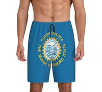 South Dakota Flag Men'S 1-Pack Sleep Shorts Loungewear With Side Pockets, Breathable Fit, Available In Big.