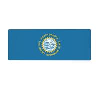 South Dakota Flag Premium Spill-Proof Stain-Resistant Cloth Gaming Mouse Pad 800 X 300 X 3 Mm Long Desk Pad