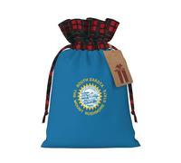 South Dakota Flag Print Reusable Gift Decor Bags Festive Drawstring Pouches Anniversaries Wedding Favors