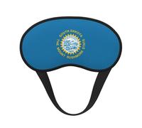 South Dakota Flag Print Sleep Mask Soft Cover Eye No Pressure for Sleeping, Eye Masks for Side Sleepers