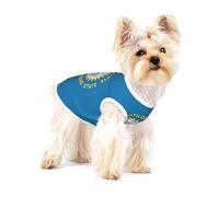 South Dakota Flag Print Small Dog Clothes Pet Vest, Soft Cotton Sleeveless T-Shirts Breathable Pet Tank Top Apparel For Puppies And Cats