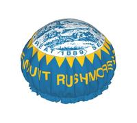 South Dakota Flag Print Soft Shower Cap for Women Men Reusable hat Lightweight hat and Bath Hair Cap