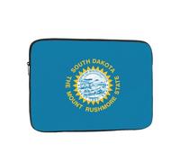 South Dakota Flag Printed Laptop Protective Case Portable Laptop Bag Suitable for Everyday Use 13 inch