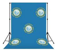 South Dakota Flag Professional Photo Backdrop, Background With Rod Pocket For Studio, Newborn & Event Photography - 5x7ft
