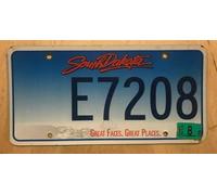 South Dakota Graphic Optional Organizational License Plate E 7208" Sd 6x12 inches License Plate Sign